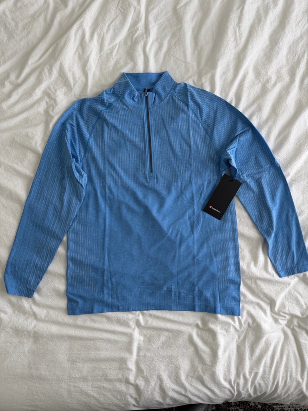 Lululemon Men’s Metal Vent Tech Half Zip Light Blue Size L